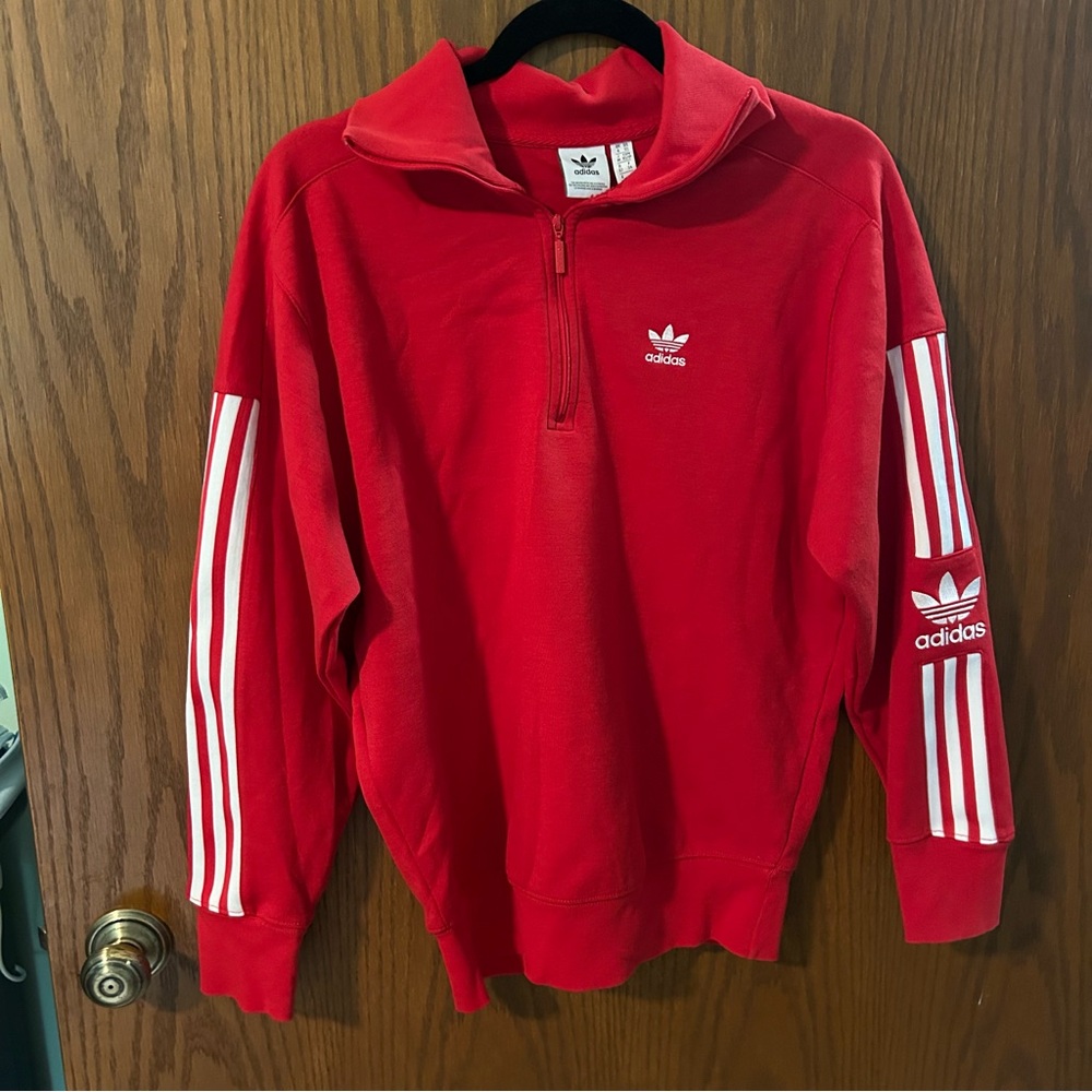 Adidas Red Quarter Zip XS
